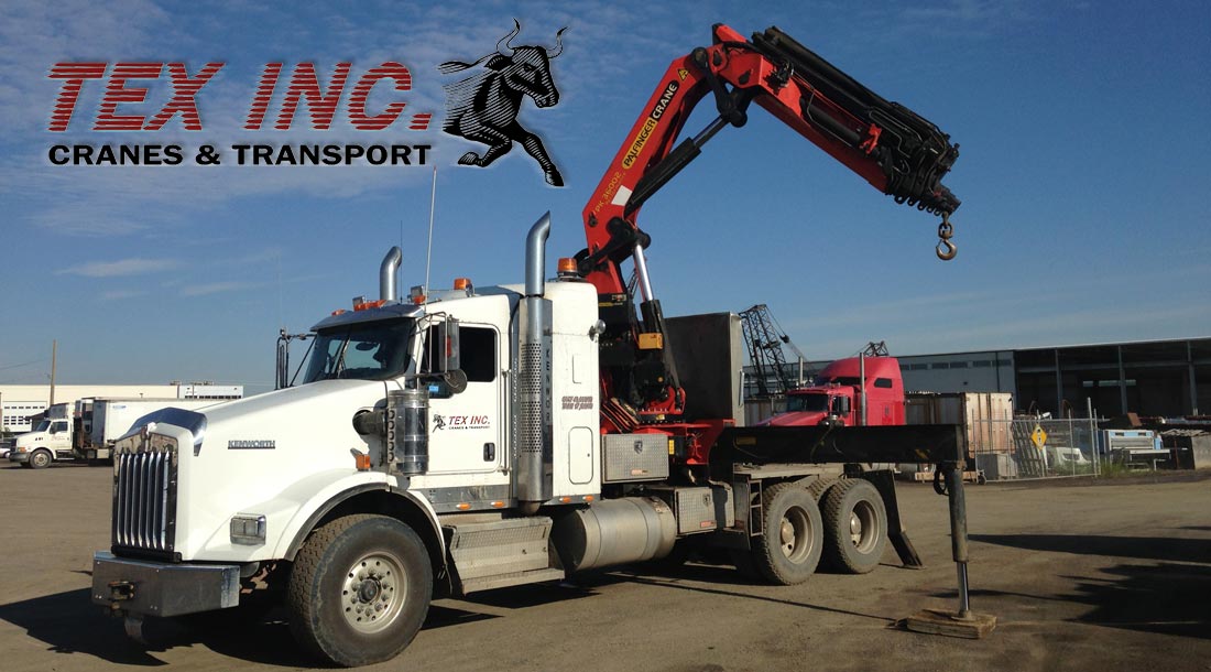 Tex Crane and Transport truck
